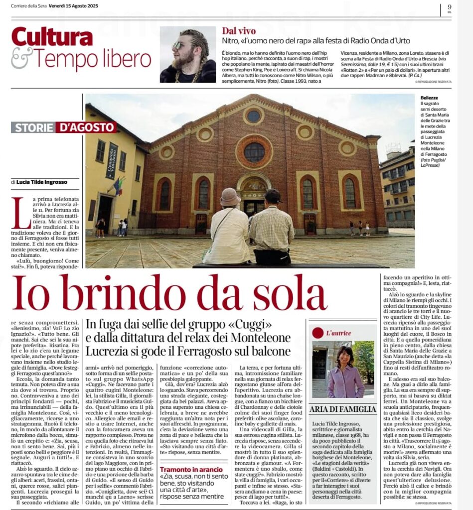 Racconto sui Monteleone sul Corriere della Sera