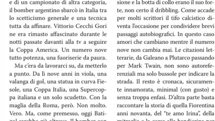 Recensione Batigol su MilleLibri